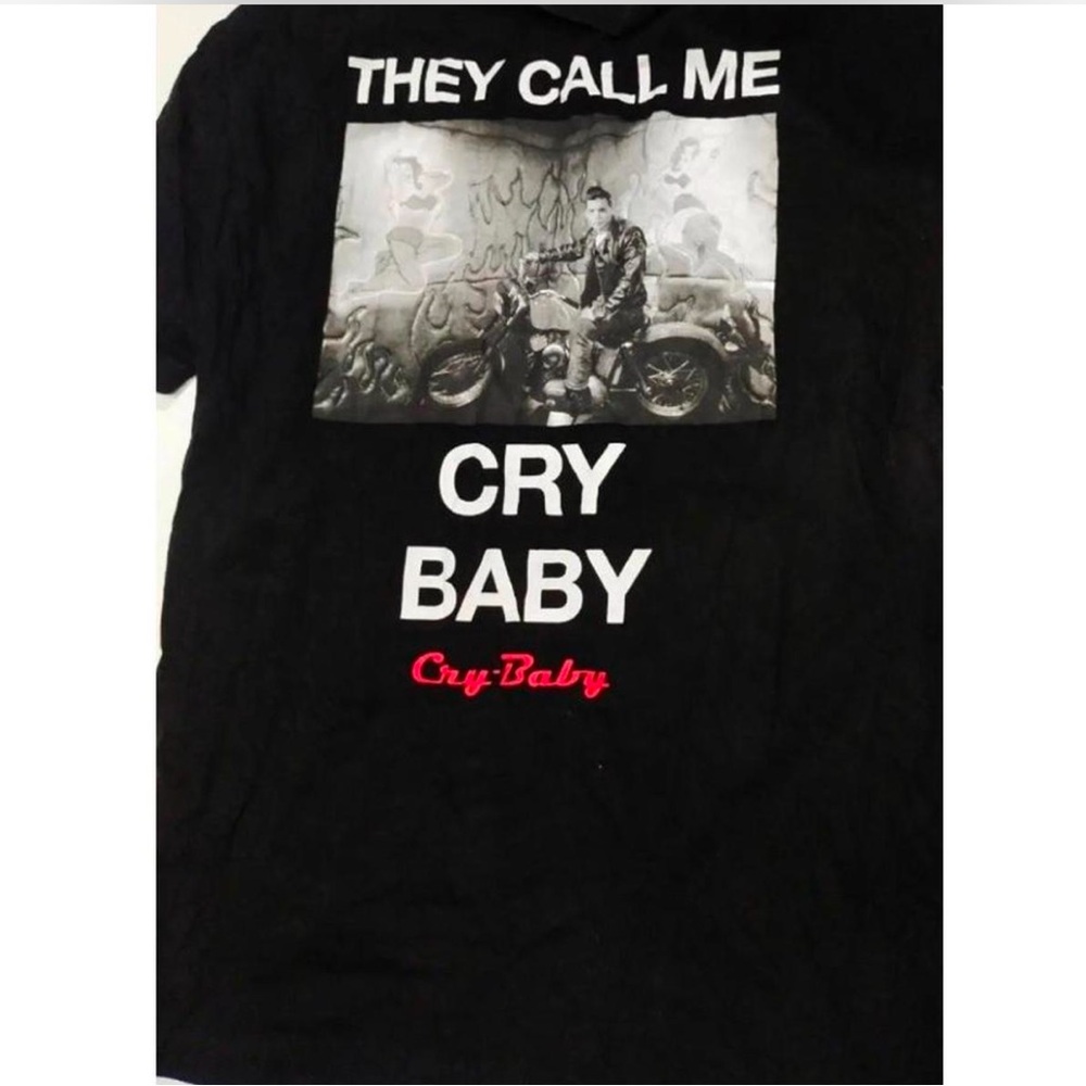 Zara Black Graphic Tee - Cry Baby Design UNI-SEX